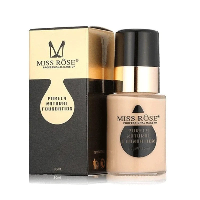 Miss Rose Purely Natural Foundation – Liquid Makeup Base (30ml)