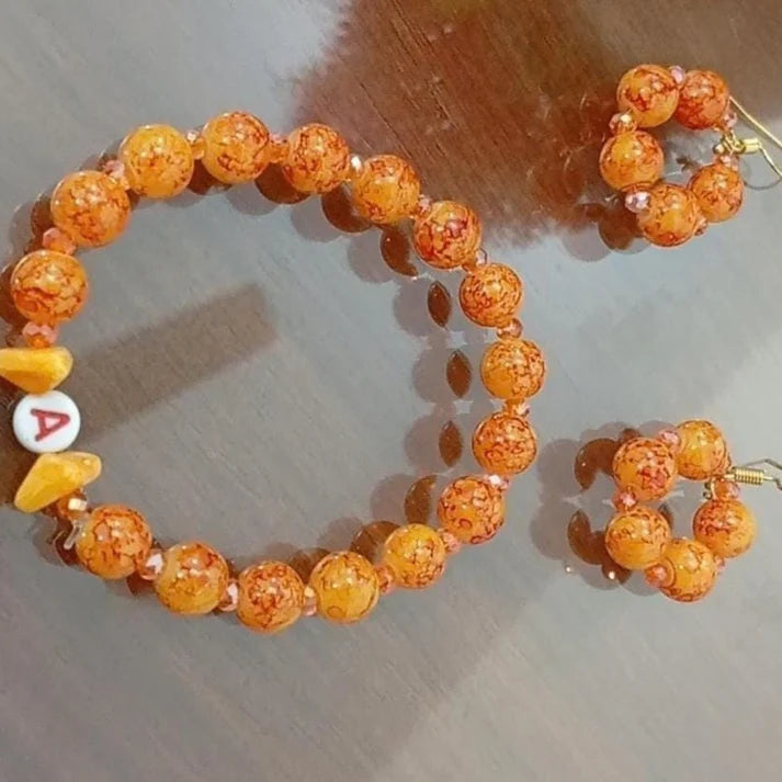 Baby girl bracelet with earrings