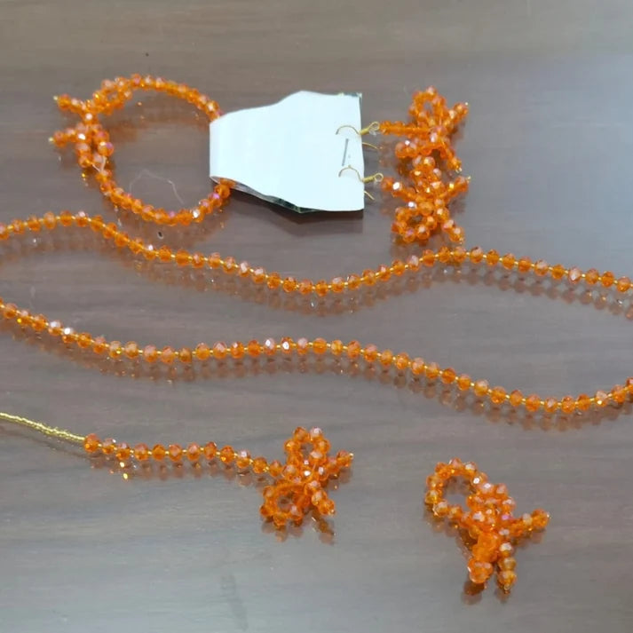 Complete Crystal Bead Bridal & Festive Jewelry Set