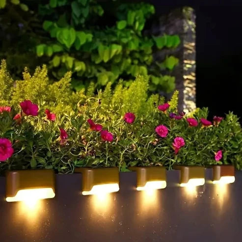 Solar Deck & Fence Edge Lights – Outdoor LED Step, Wall, and Railing Lights