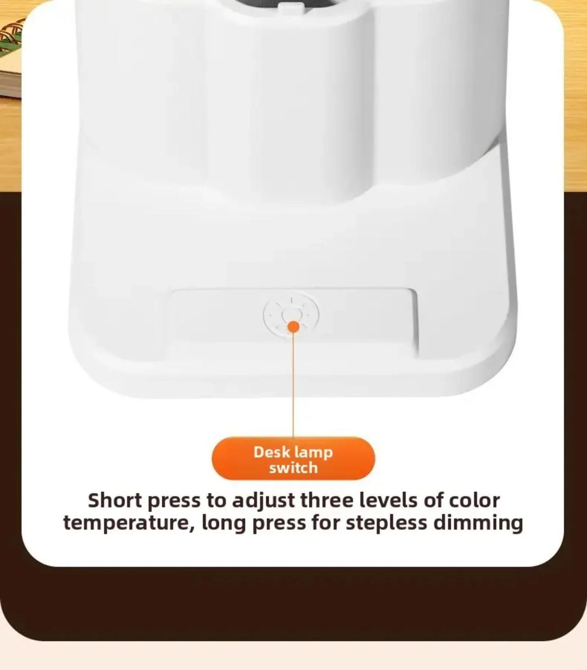 LED Desk Lamp with Touch Sensor Control & Stepless Dimming