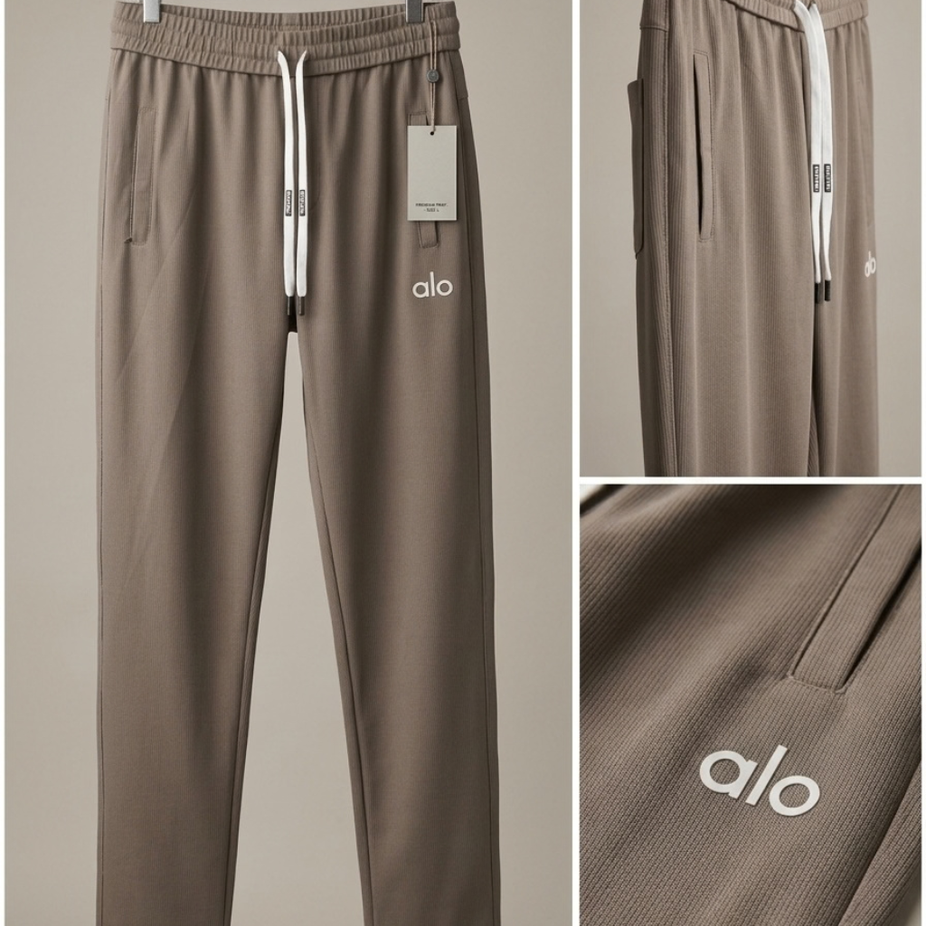 Vendora Mart Taupe Drawstring Lounge Joggers