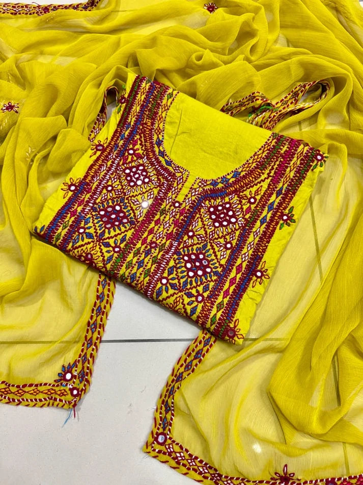 Fancy Balochi Heavy Handmade Needlework 3-Piece Suit Set