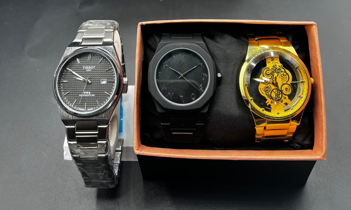 Luxury Men's Analog Watch Collection – Classic, Matte Black & Skeleton Dial Designs