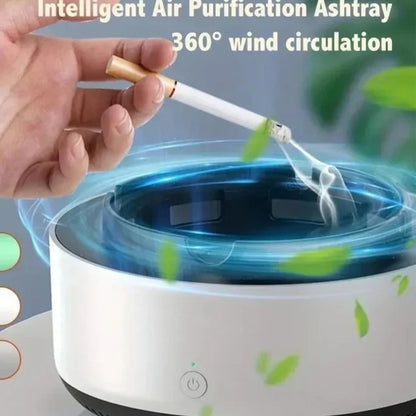 Intelligent Air Purification Ashtray – Smokeless 360° Air Filter & Odor Absorber