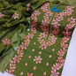 Embroidered Mirror Work 3-Piece Unstitched Suit with Matching Dupatta