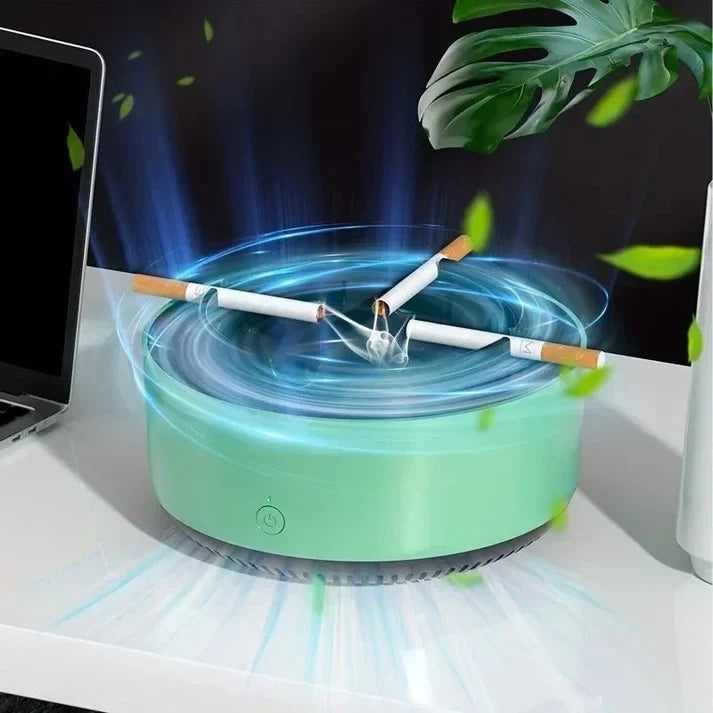 Intelligent Air Purification Ashtray – Smokeless 360° Air Filter & Odor Absorber