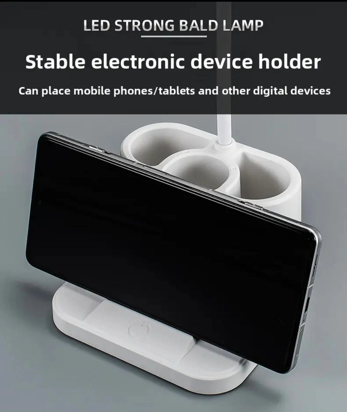 LED Desk Lamp with Touch Sensor Control & Stepless Dimming