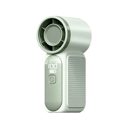 High-Speed Handheld Turbo Fan – 100 Speed Adjustable Portable Mini Fan with Digital Display